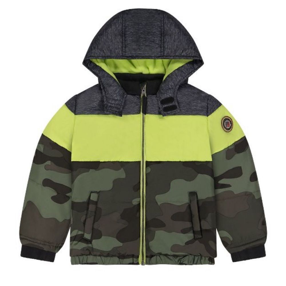 🔥ANDY & evan jacket kids sz 3/4 oversized New Green Camouflage